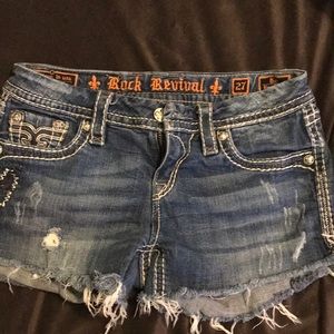 Rock Revival Kai/Easy Boot cut off shorts